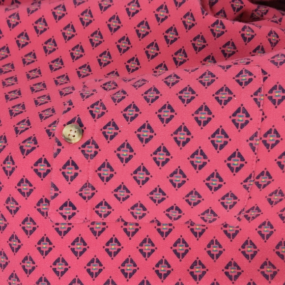 Vintage 90s Eddie Bauer Turtleneck Shirt Long Sleeve Pink Cotton Size Large - Picture 2 of 6